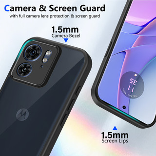 Dành Cho Motorola Moto Edge 40 Ốp điện thoại Cứng Mờ Da-Cảm Giác Mềm Khung TPU Chống Sốc Mỏng Vỏ