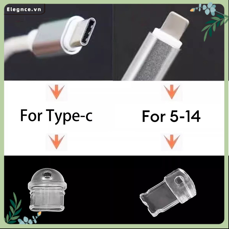 【Elevn】2D Flat Acrylic sứa Bụi Cắm Charm IP Loại C Bụi Nắp Cổng Sạc Nắp Cho Tai Nghe Jack Chặn Nắp Phụ Kiện | BigBuy360 - bigbuy360.vn
