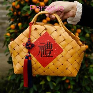 Giỏ dệt tay MEGOCE, Đồ lặt vặt sắp xếp Giỏ hoa cô dâu mộc mạc, Sắp xếp hoa cổ điển có tay cầm Phụ kiện DIY Giỏ hoa cưới Quà tặng