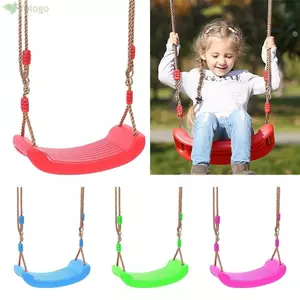 Xích đu trẻ em YOLOGO, Ghế treo trẻ em có thể điều chỉnh chiều cao bằng nhựa, Thú vị với dây treo Nhiều màu Dễ dàng lắp đặt Đồ chơi trẻ em xoay