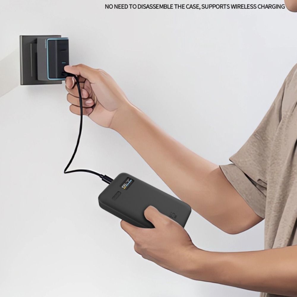 YMIFI Silicone, Bảo vệ chống sốc mềm, Vỏ bảo vệ di động chống bụi màu trơn chất lượng cao cho Du lịch CUKTECH No.15 AIR 15000mAh 100W