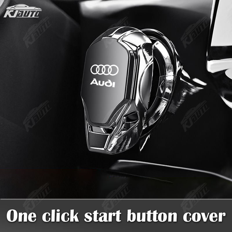 Audi One-Click Nút Khởi Động Bao Hợp Kim Đánh Lửa Công Tắc Bảo Vệ Nắp Xe Moto Động Cơ Đánh Lửa Nút Trang Trí Cho A1 A2 A3 A4 A5 A6 A7 A8 S3 S4 S5 S6 S7 S8