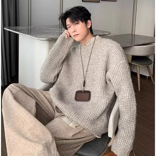 Áo len dệt kim nam phong cách Harajuku Nhật Bản, chất lượng cao, phù hợp mọi người
