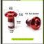 DARON 12 Ốc Vít Cánh Quạt Phanh Đĩa, T25 Torx Head M5x11.5mm Bu Lông Đĩa Phanh, Đĩa 6-Bolt Hợp Kim Thép Bu Lông Cánh Quạt Nhiều Màu Sắc Xe Đạp Đường Bộ