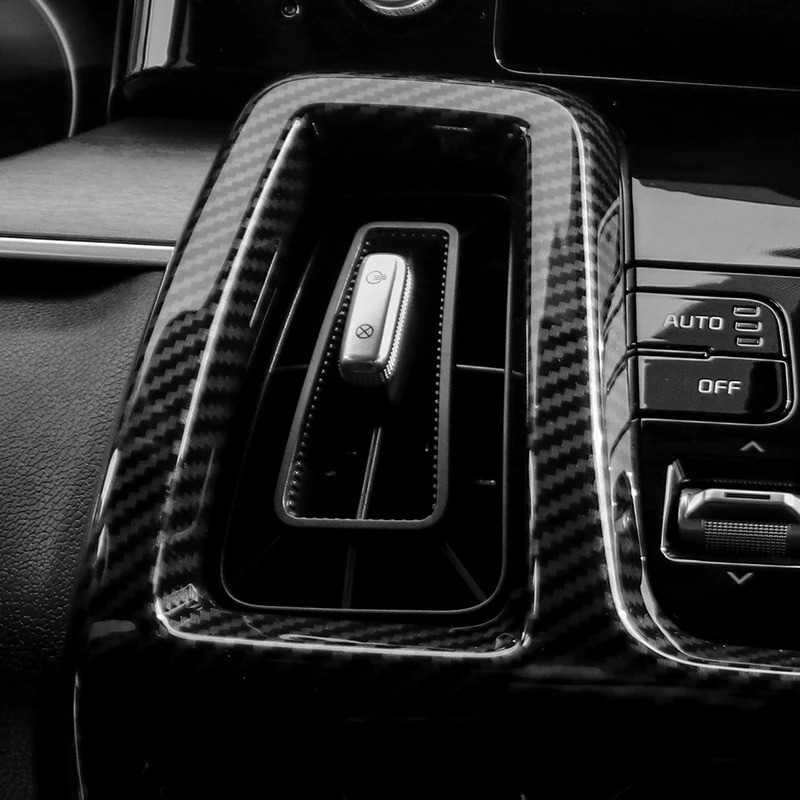 Dành Cho Kia Sorento MQ4 2021-2026 Sợi Carbon Viền Bảng Điều Khiển Trung Tâm, AC, Thông Hơi, LHD