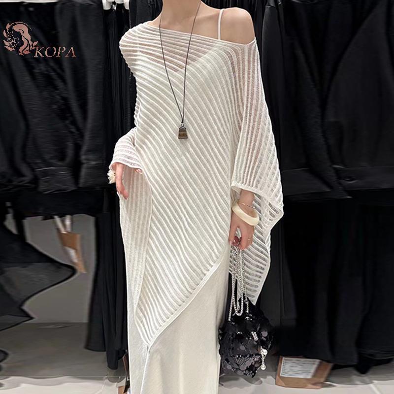 KOPA Mùa Hè Mới Rỗng Dệt Kim Bat Tay Áo Chống Nắng Cho Nữ VN