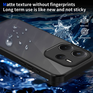Dành Cho Redmi Note 14 4G / 5G Ốp điện thoại Cứng Mờ Da-Cảm Giác Mềm Khung TPU Chống Sốc Mỏng Vỏ