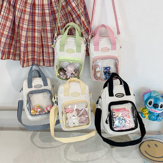 Túi đeo chéo itabag trang trí chữ cái có thể điều chỉnh dây đeo vai nylon chống thấm nước dành cho nữ
