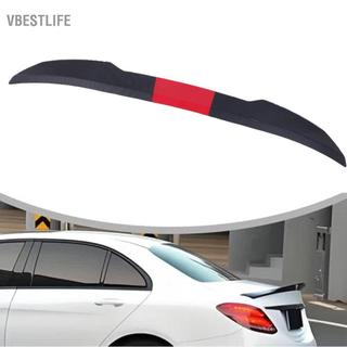 VBESTLIFE Cánh lướt gió cốp sau xe ô tô Yechiry 117-128cm ABS có thể điều chỉnh Cánh bám dính mạnh với băng dính hai mặt cho hầu hết các loại xe trên mái nhà (Đen bóng + Đen)