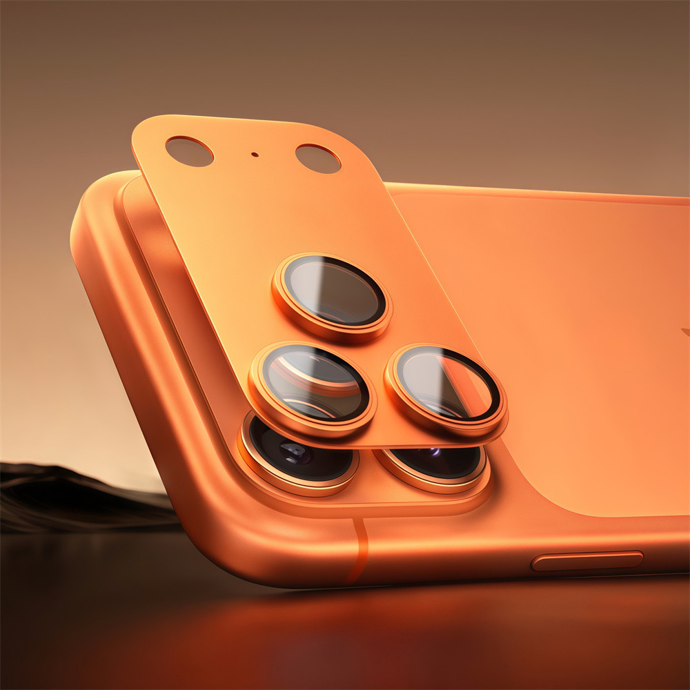 Phim ống kính kim loại thủy tinh độ phân giải cao tích hợp chất lượng cao cho iPhone 17 Pro Max Phim bảo vệ màn hình ống kính cho ống kính máy khoan flash