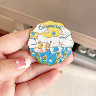 5 Cái / bộ Sanrio Hoạt Hình Huy Hiệu Giai Điệu Quế Chó Kumi Kim Loại Trâm Trang Trí Pin