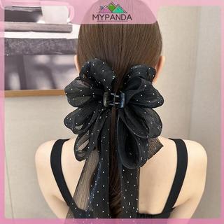 MYPANDA Thời Trang Nơ Lớn Vuốt Tóc Kẹp Siêu Cổ Tích Tính Khí Mũ Đội Đầu Nữ Ngọt Ngào Phụ Kiện Tóc.