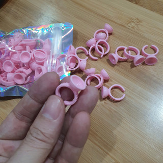 Chum nhẫn cứng nhỏ nhất đựng keo nối mi, nail, đựng mực phun xăm -  Phúc Hưng