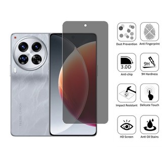Kính cường lực chống gián điệp 2 trong 1 Camon 30 Premier 5G Bảo vệ màn hình riêng tư cho Tecno Camon 40 20 Pro 5G & Phim ống kính máy ảnh