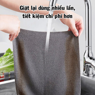 (SẴN) Cuộn Khăn Vải Lau Bếp Chống Dầu Mỡ Siêu Thấm Hút, Khăn Lau Bếp Đa Năng Tái Sử Dụng Nhiều Lần