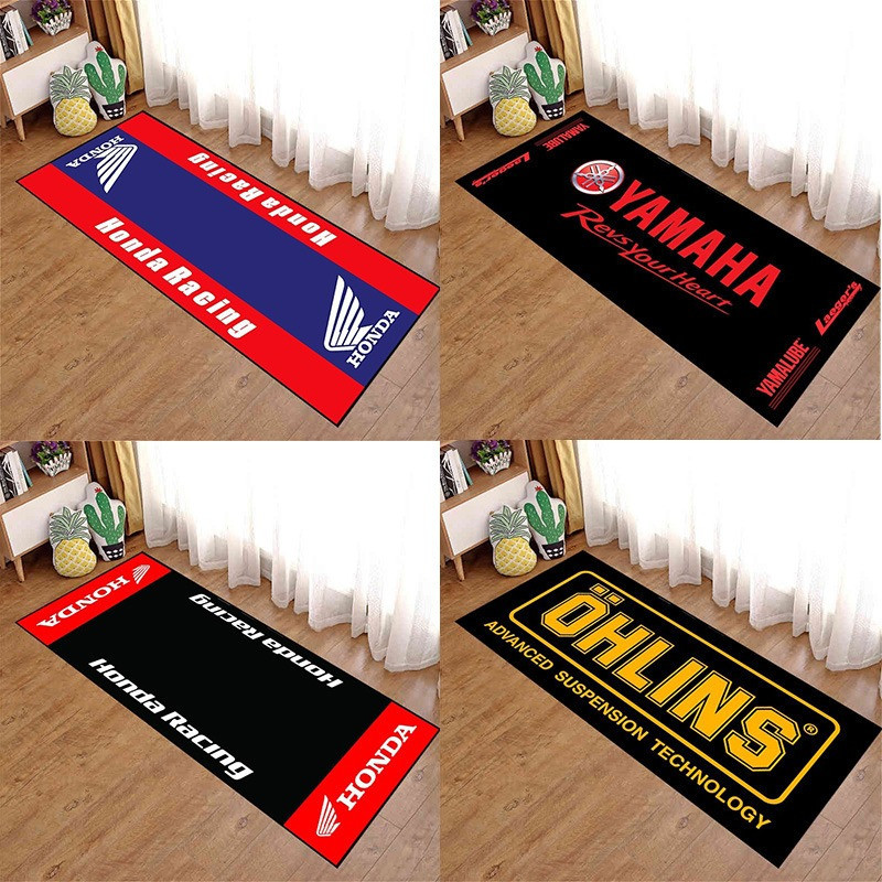 Thảm Chống Trượt Xe Máy Trang Trí Nhà 50x160cm, honda kawasaki yamaha bmw suzuki