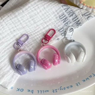 [Mặt dây chuyền] Tai nghe ba chiều đơn giản ngọt ngào mát mẻ ins Móc khóa Schoolbag Mặt dây chuyền tinh tế Sáng tạo Mặt dây chuyền mát mẻ Quà tặng bạn gái CEAF