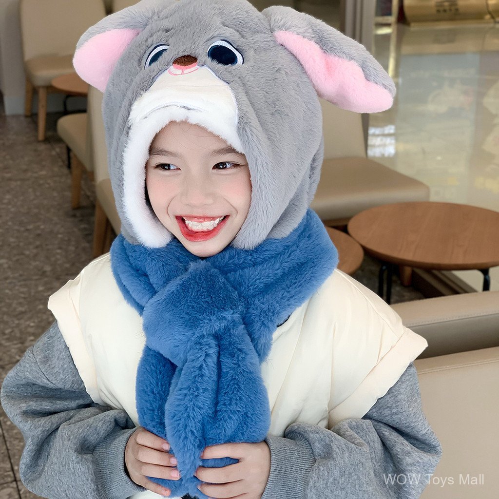 Hàng sẵn có - Khăn quàng cổ và mũ thỏ Cảnh sát Judy từ Crazy Zoo 2025, phù hợp làm quà tặng sinh nhật cho bé gái