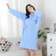 Váy Choàng Tắm Lông Cừu San Hô Mềm Mại Thấm Hút, Áo Choàng Ngủ Dài Tay Giữ Ấm Cho Nữ Có Dây Buộc