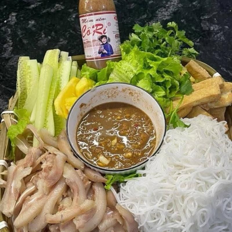 Combo 4 chai mắm nêm CÔ RI cao cấp chai lớn 500ml làm bún mắm nêm món chấm tuyệt đỉnh - Đặc Sản Huế