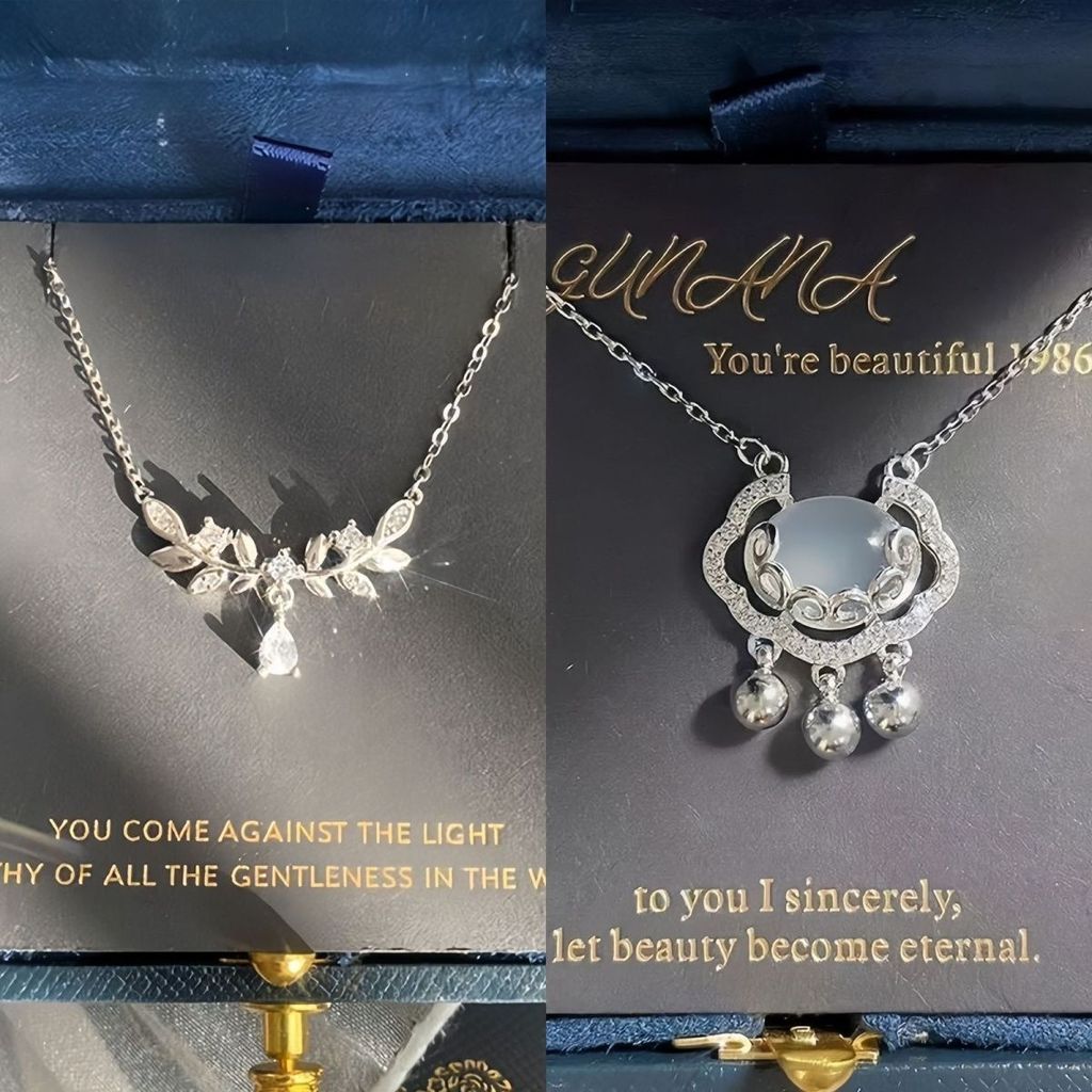 Vòng cổ khóa an toàn bạc sterling sáng sang trọng, dây 25.12cm