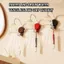 Hộp đựng bàn chải đánh răng hoa MONOSTYLE, Thiết kế tiết kiệm không gian Không lắp đặt máy khoan Hộp đựng bàn chải đánh răng thoát nước từ tính, Hộp đựng cốc đánh răng đảo ngược treo tường