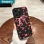 Ibumpers Ốp Điện Thoại Nơ Màu Hồng Đẹp Họa Tiết Hoa Silicon Mềm Cao Cấp Chống Sốc Cho iPhone 11 12 13 14 15 16 17 Pro Max IP 7 8 Plus Iphon X XS XR Xs max