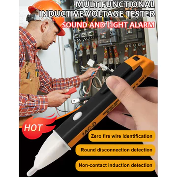 🔧Không Tiếp Xúc/Báo Động Âm Thanh Ánh Sáng🌿Bút Thử Điện Thông Minh/Bút Thử Điện An Toàn/Bút Thử Điện Đa Năng Máy Dò Điện Cảm Ứng/Máy Dò Điện Gia Dụng Phát Hiện Dây Nóng Dây Nguội/An Toàn/Thiết Bị Báo 