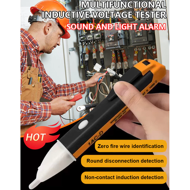 🔧Không Tiếp Xúc/Báo Động Âm Thanh Ánh Sáng🌿Bút Thử Điện Thông Minh/Bút Thử Điện An Toàn/Bút Thử Điện Đa Năng Máy Dò Điện Cảm Ứng/Máy Dò Điện Gia Dụng Phát Hiện Dây Nóng Dây Nguội/An Toàn/Thiết Bị Báo