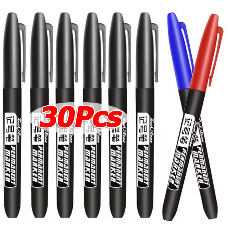 10 / 20 / 30 Cái Bút đánh dấu vĩnh viễn / Bút mực chống nước điểm mịn 1,5mm / Bút đánh dấu khô nhanh