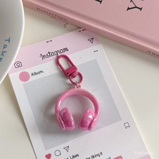 [Mặt dây chuyền] Tai nghe ba chiều đơn giản ngọt ngào mát mẻ ins Móc khóa Schoolbag Mặt dây chuyền tinh tế Sáng tạo Mặt dây chuyền mát mẻ Quà tặng bạn gái CEAF