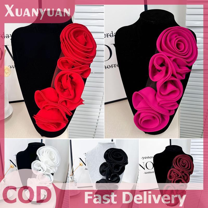 XUAN 3D Hoa Trang Trí Handmade Hoa Miếng Dán DIY Ngực Hoa May Đính Cho Váy Cưới Phụ Kiện VN
