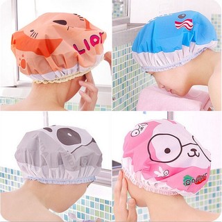 Mũ tắm của phụ nữ, Mũ trùm tóc khi tắm in hình động vật dễ thương cho phụ nữ & trẻ em-SUNN0