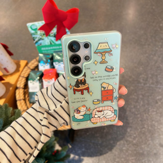 Ốp lưng màu xanh lá cây đáng yêu 2 trong 1 có thể so sánh cho Samsung A23 A24 A25 a55 s25 s22plus ultra Case Girly S23 S23Plus s23fe s24plus s24ultra s25 S26 S26ultra Vỏ