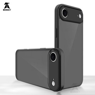 Dành Cho iphone 17 Air Case Trong Suốt Cứng Lưng Da-Cảm Giác Mềm Khung TPU Chống Sốc Mỏng Vỏ