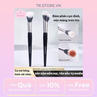 Cọ Má Hồng Vát Chéo Chuyên Nghiệp, Tán Phấn Má Chuyển Màu Tự Nhiên, Không Bị Đậm Gecomo G1131