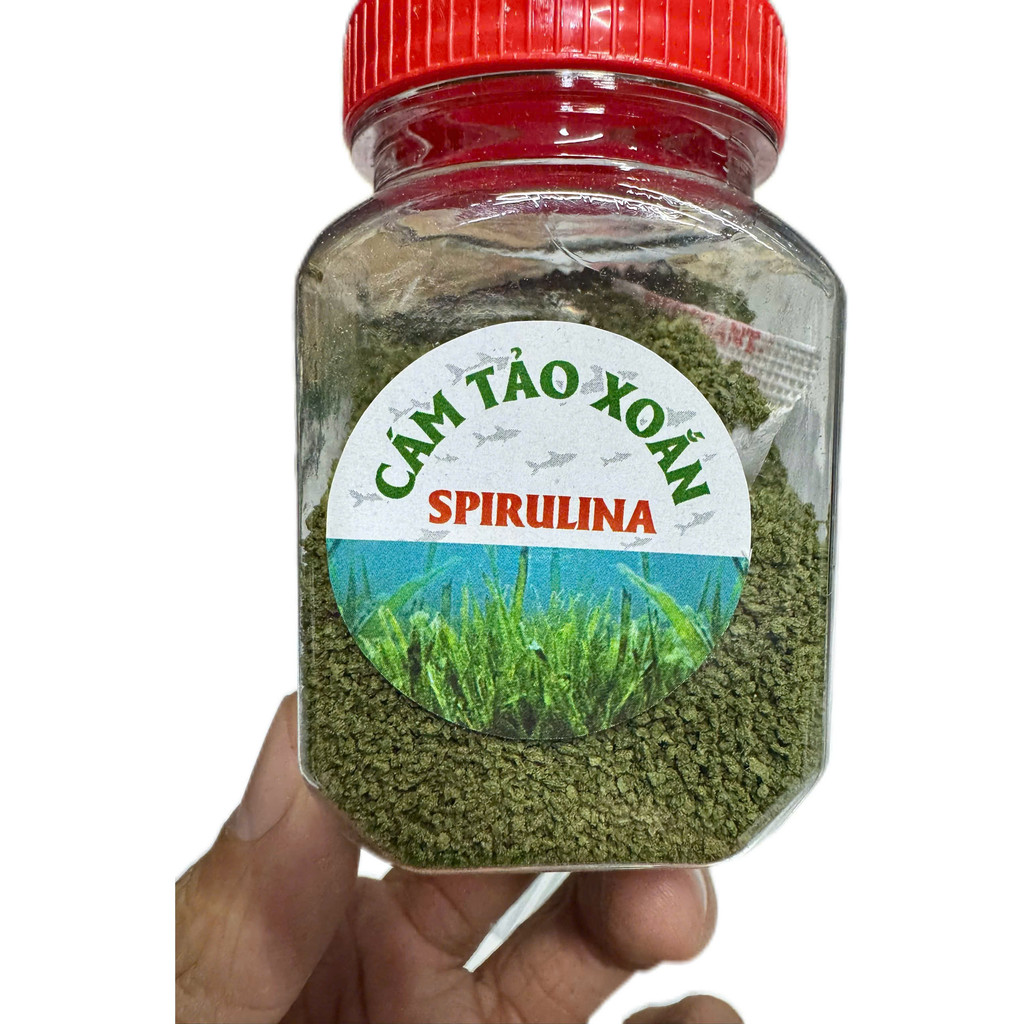 Cám Tảo Xoắn Dinh Dưỡng Cho Cá Cảnh Dạng Hạt (Hủ ̀̀50gram)