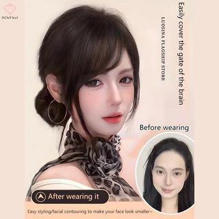 PCWKKef Tổng Hợp Slanted Air Bangs Tóc Giả Nổ Tự Nhiên Vô Hình Tóc Nối Dài Cho Bé Gái Tạo Kiểu Phụ Kiện Mới