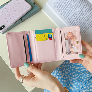 Ví nữ trang trí nơ ngọt ngào thời trang Ví nữ có thể gập lại đa chức năng