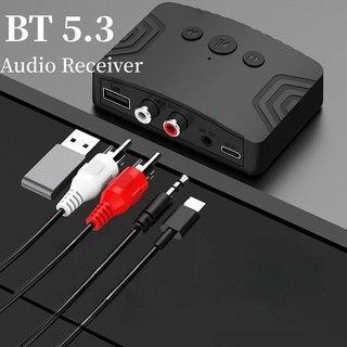 2025 Bộ thu Bluetooth 5.3 Truyền âm thanh không dây cho xe hơi, loa, TV 124Jack 3.5/RCA Adapter 124Pin sạc 124Free Ship