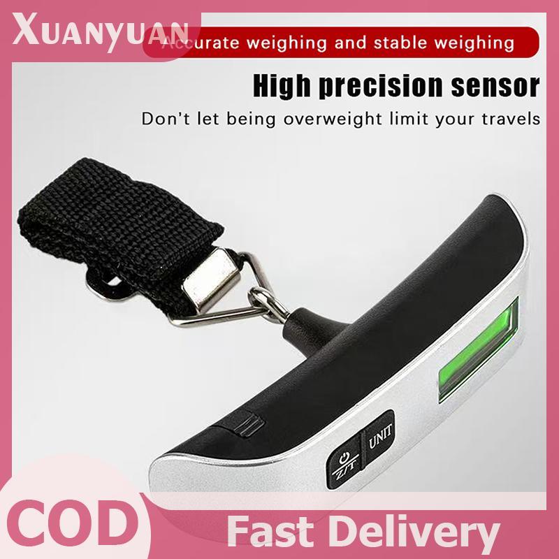 XUAN Gold Star 50KG / 110LB Cân Hành Lý Cân Điện Tử Kỹ Thuật Số Du Lịch Cân Di Động 1PC VN