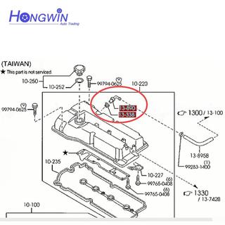 E301-13-338A PCV Van Phù Hợp Với Mazda 323 Protege BA BG BJ 626 Mazda 2 Demio DE MX-3 Mx-5 Mazda 3 2004-2012 B541-13-890A B54113890A
