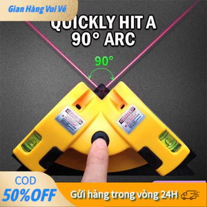 Máy Định Vị Góc Vuông Tia Laser – Thước Ke Góc 90 Độ Dễ Sử Dụng, Dành Cho Thợ Mộc, Xây Dựng, Lắp Đặt Nội Thất