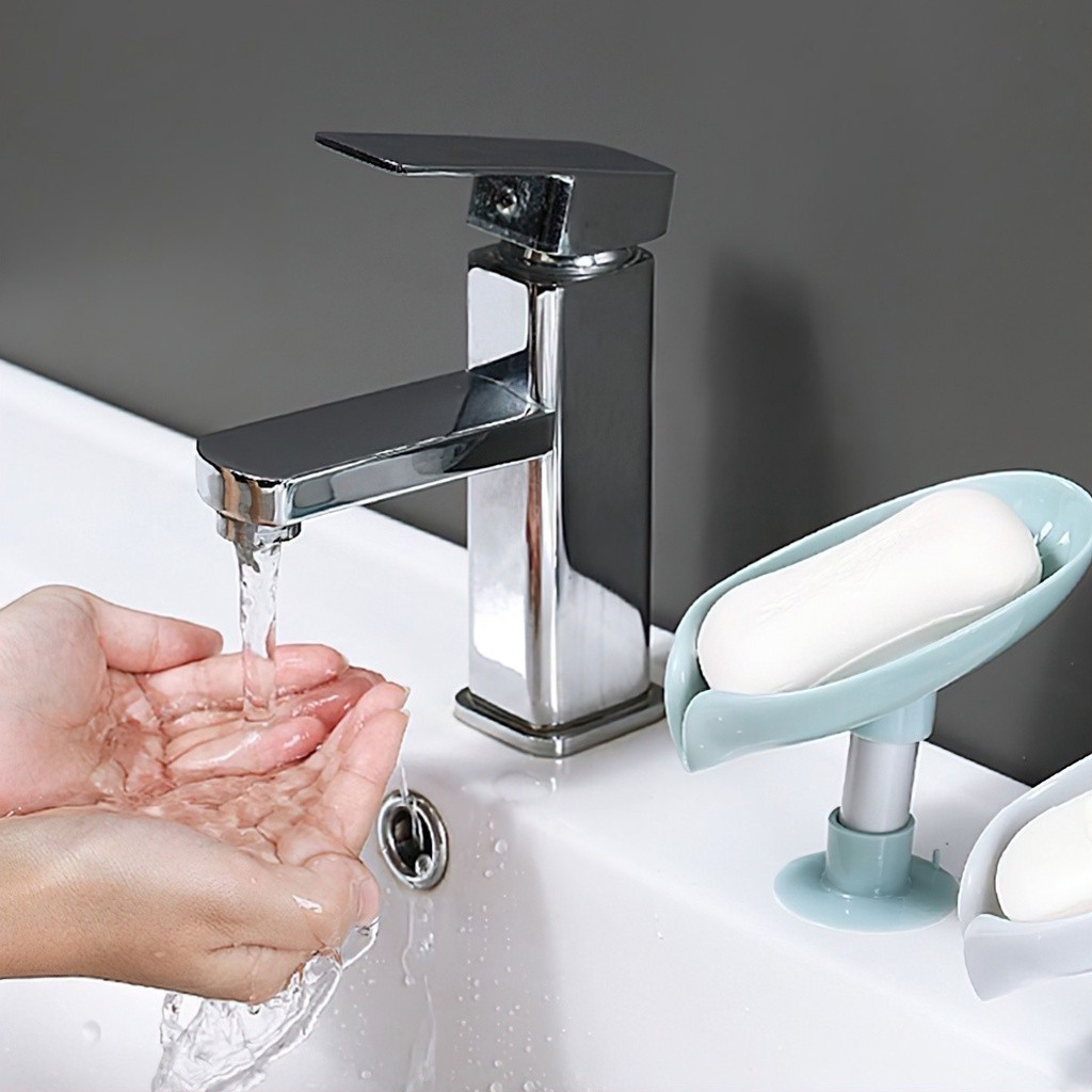 M7 Khay để xà phòng hình chiếc lá tiện dụng cho nhà tắm nhà bếp MALAN