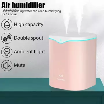 Máy tạo độ ẩm sương mù mát MceHKF cho phòng ngủ, Máy tạo độ ẩm không khí siêu âm siêu yên tĩnh 2L, Máy tạo độ ẩm trên cùng, độ ẩm để bàn chạy bằng USB Mới