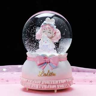 Hello kitty Crystal Ball Snow Music Box Trang trí máy tính để bàn Đồ trang trí Quà tặng cho bé gái Quà tặng sinh nhật Giáng sinh