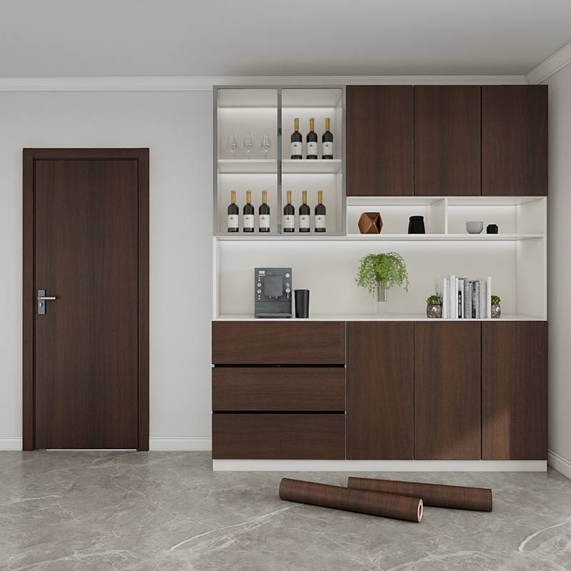 Dày Quả óc chó Gỗ Hạt Miếng Dán Tự Dính Cửa Tủ Quần Áo Nội Thất Bàn Khung Cửa Gỗ Thay Đổi Màu Sắc Xấu Xí Bao Chống Thấm Nước Chống Ugly