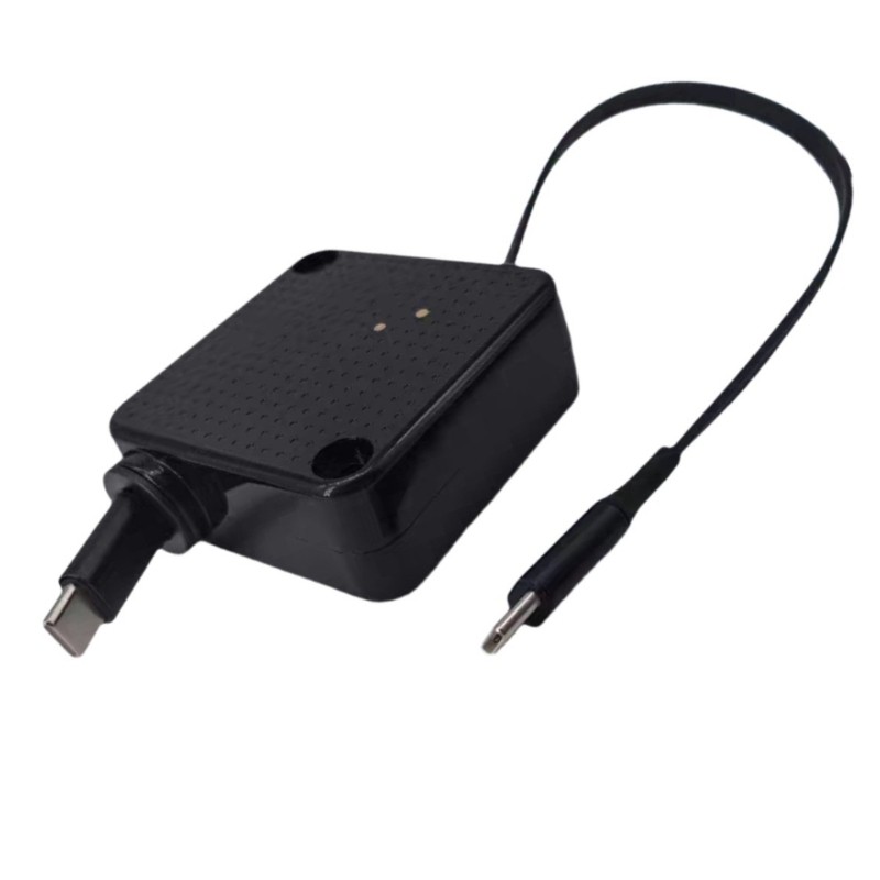 GODD Một Tay Hoạt Động Cáp Co Giãn Loại C 100W Sạc Nhanh Mịn Nối Dài Cuộn Tự Động