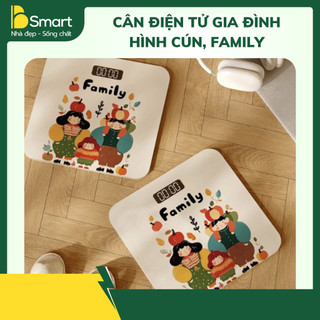 Cân Điện Tử Gia Đình Thiết Kế Dễ Thương Đo Trọng Lượng Chính Xác, Tiện Lợi, Không Tốn Diện Tích