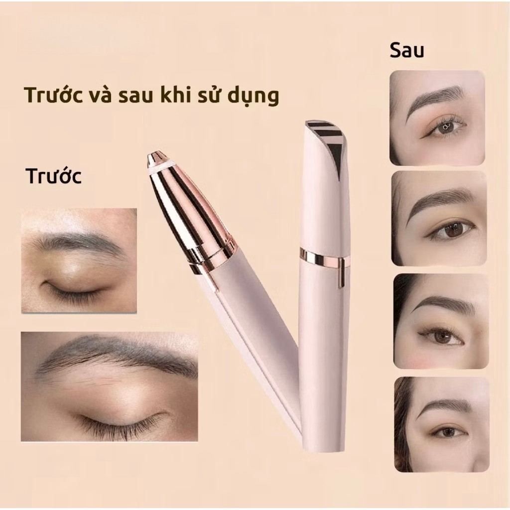 Bút tỉa mày, kẻ mày sạc 360° đa năng – làm đẹp chị em, dễ tạo dáng mày, tiện dùng daily.